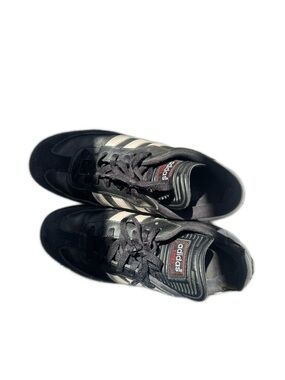 adidas Black with White Stripes Retro Trainers